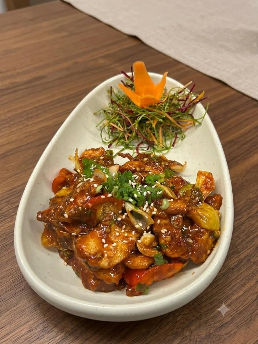 Thai basil chilli potatoes